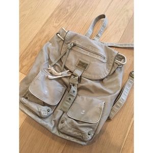 RIVER ISLAND leather-look beige/tan Backpack
